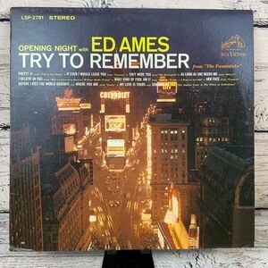 Ed Ames - Opening Night Try to Remember Broadway [1964 Vinyl Record LP] LSP-2781